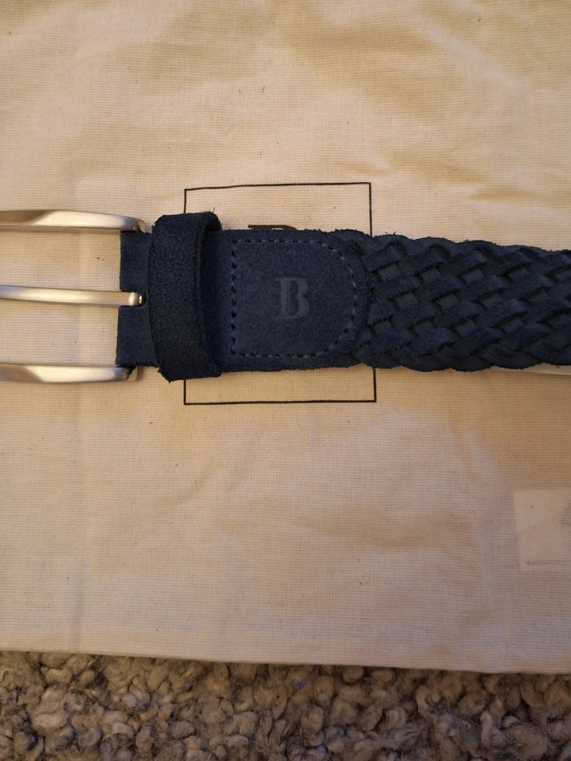 Blå Boggi Milano flätad bälte - 3