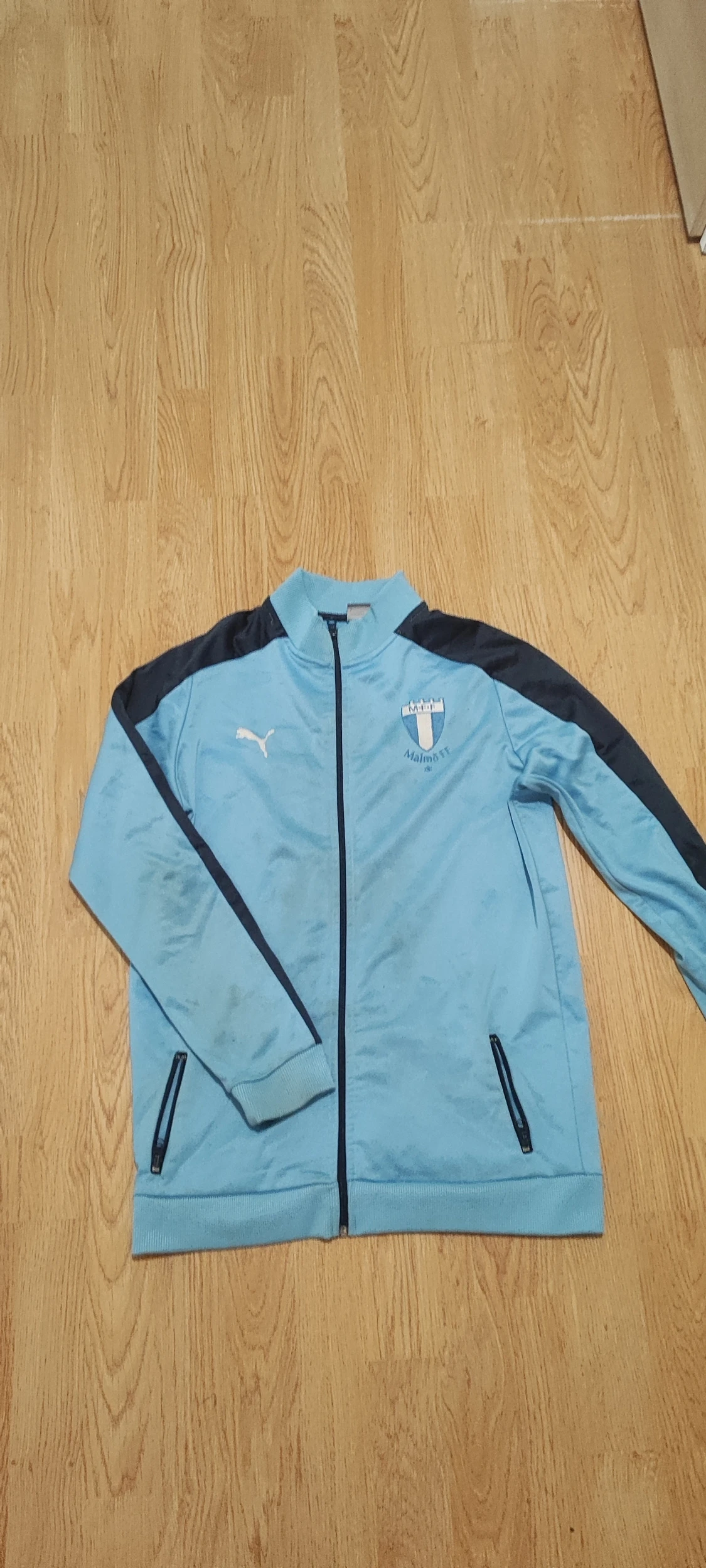 Ljusblå Malmö FF Puma träningsjacka - 5