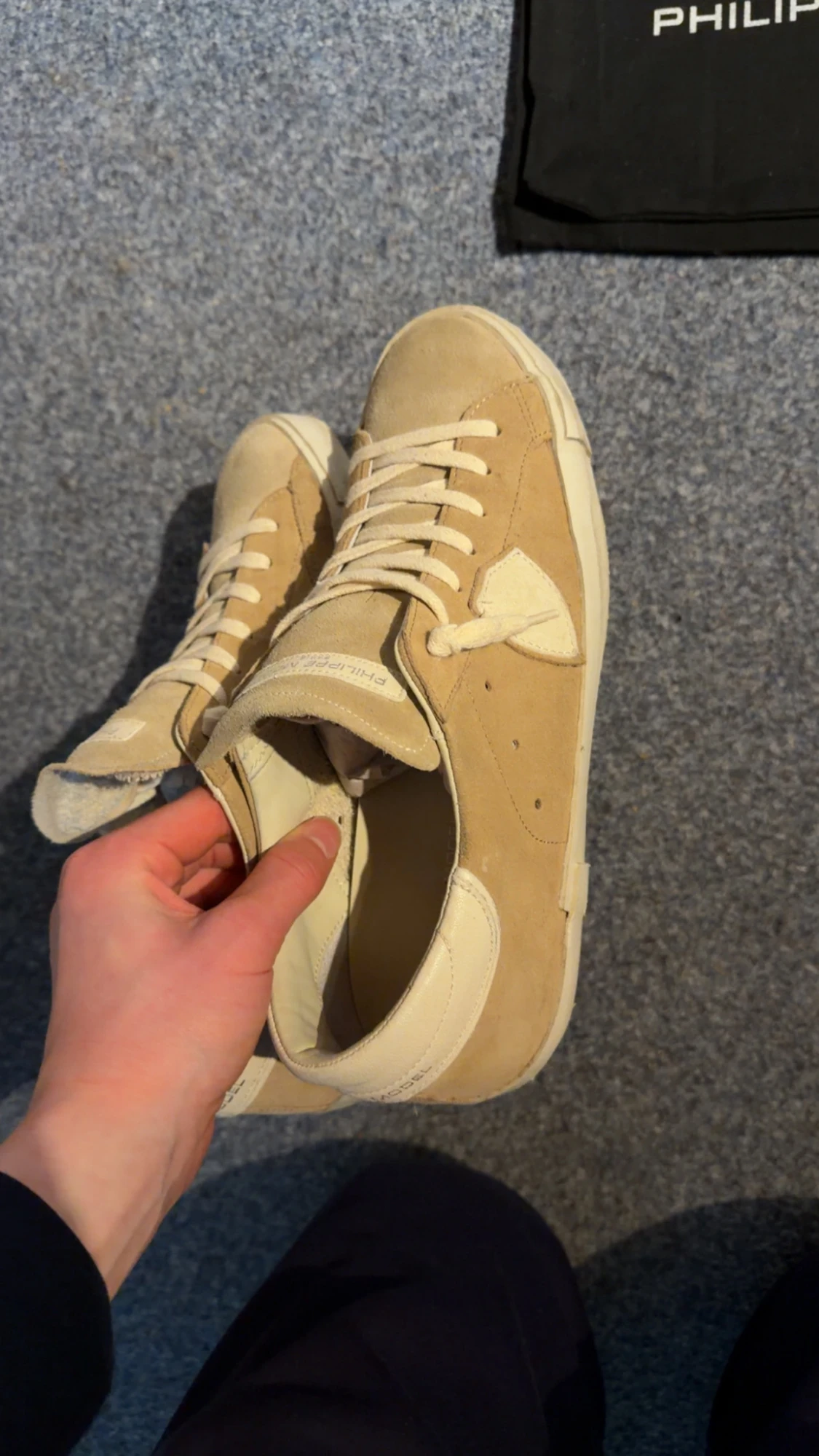 Beige Philippe Model sneakers mocka - 1