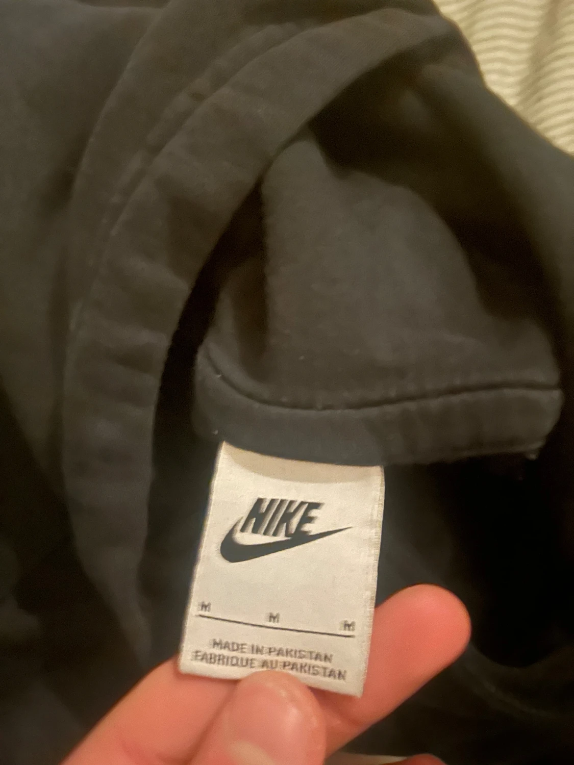 Svart Nike hoodie med vit logga - 3