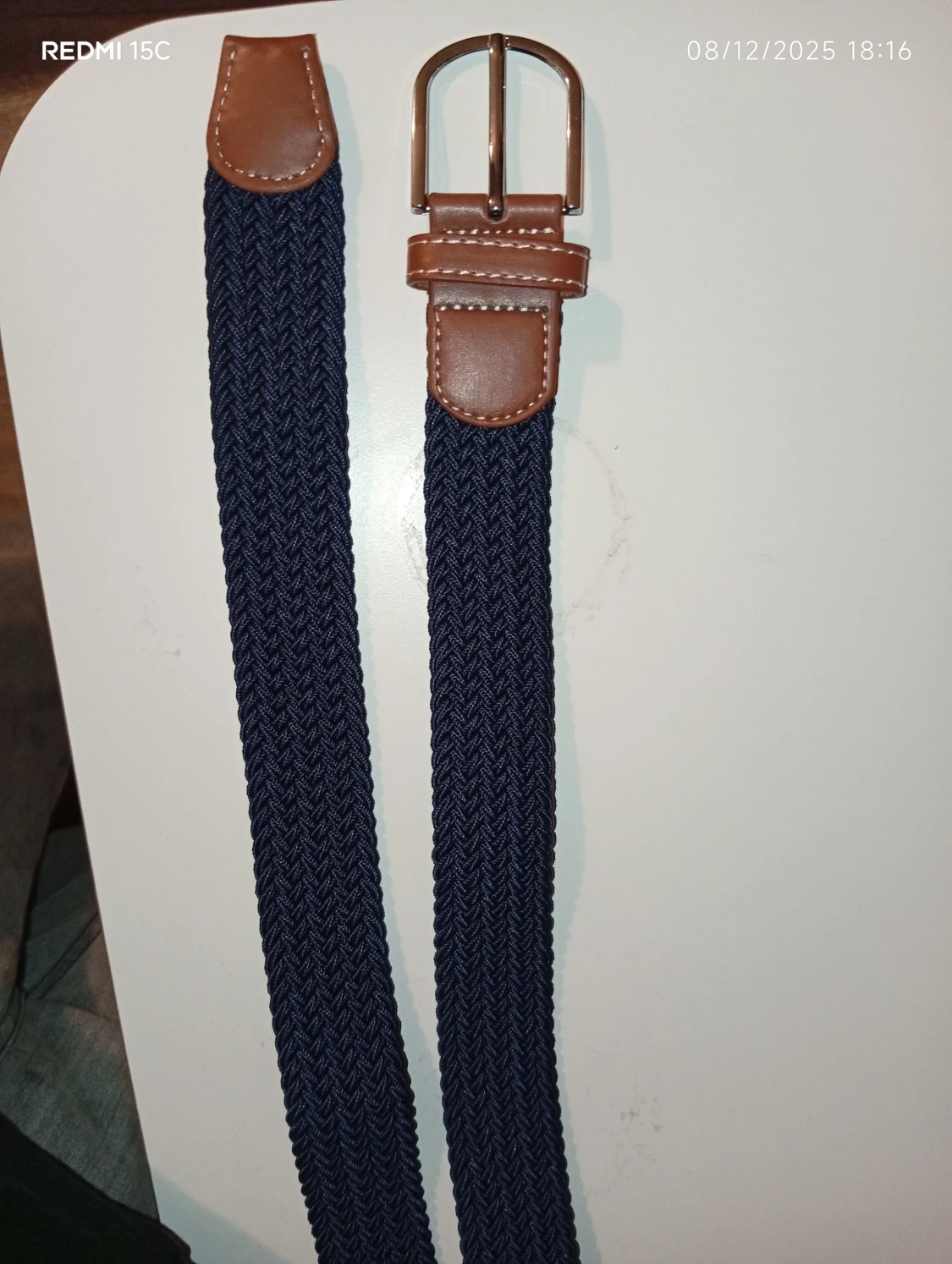 Blått flätat bälte  - 1