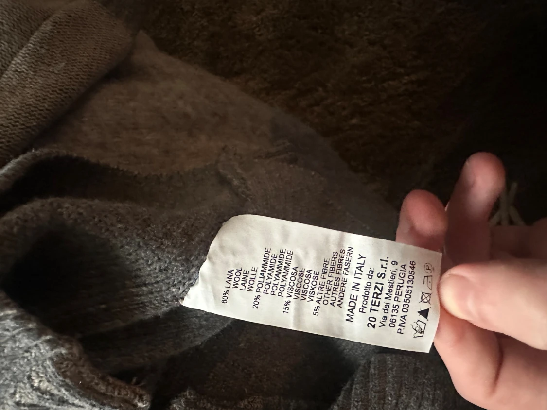 Grå cardigan från italienska Catapano - 3