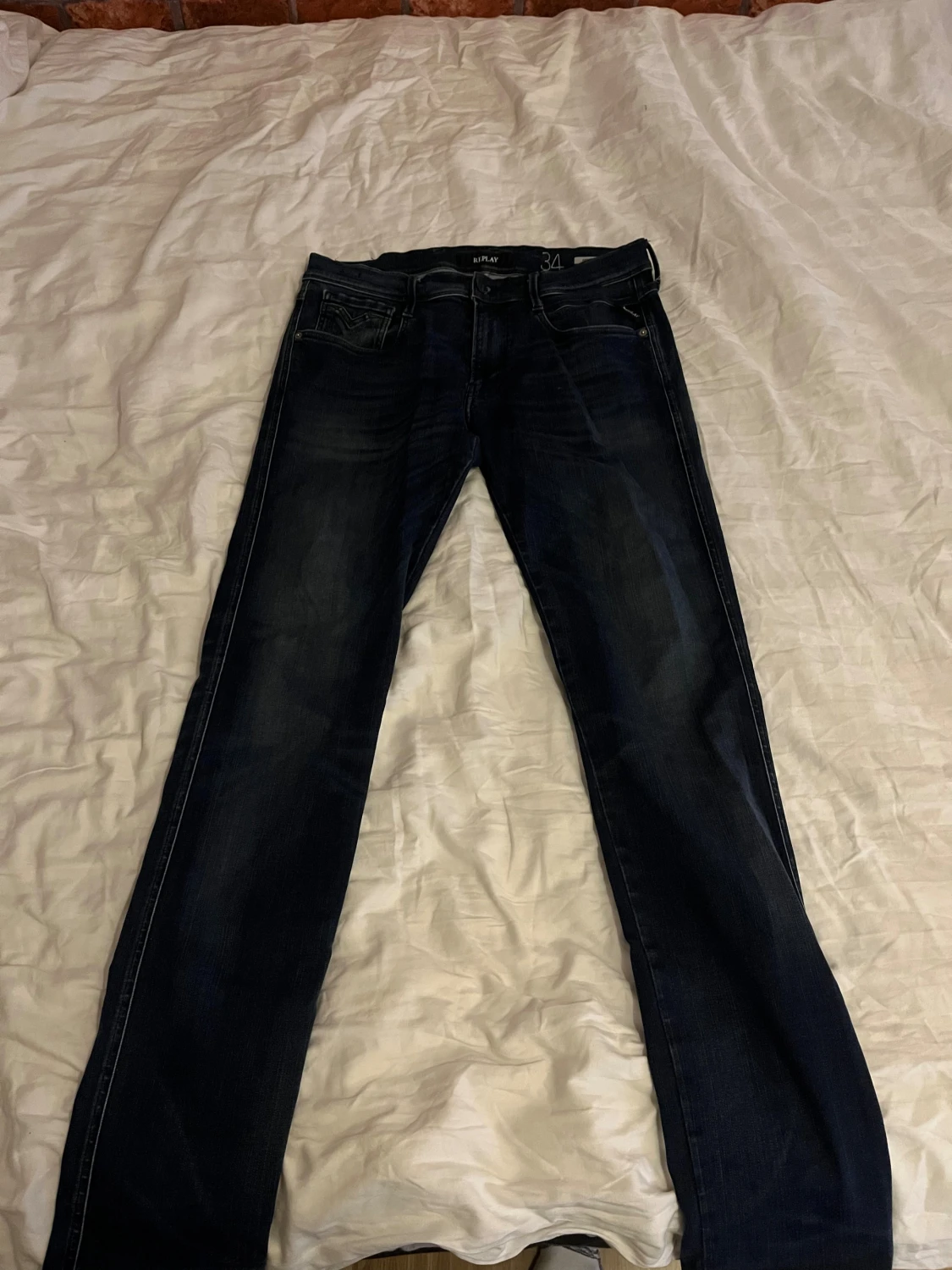 Replay Anbass jeans mörkblå strl 34