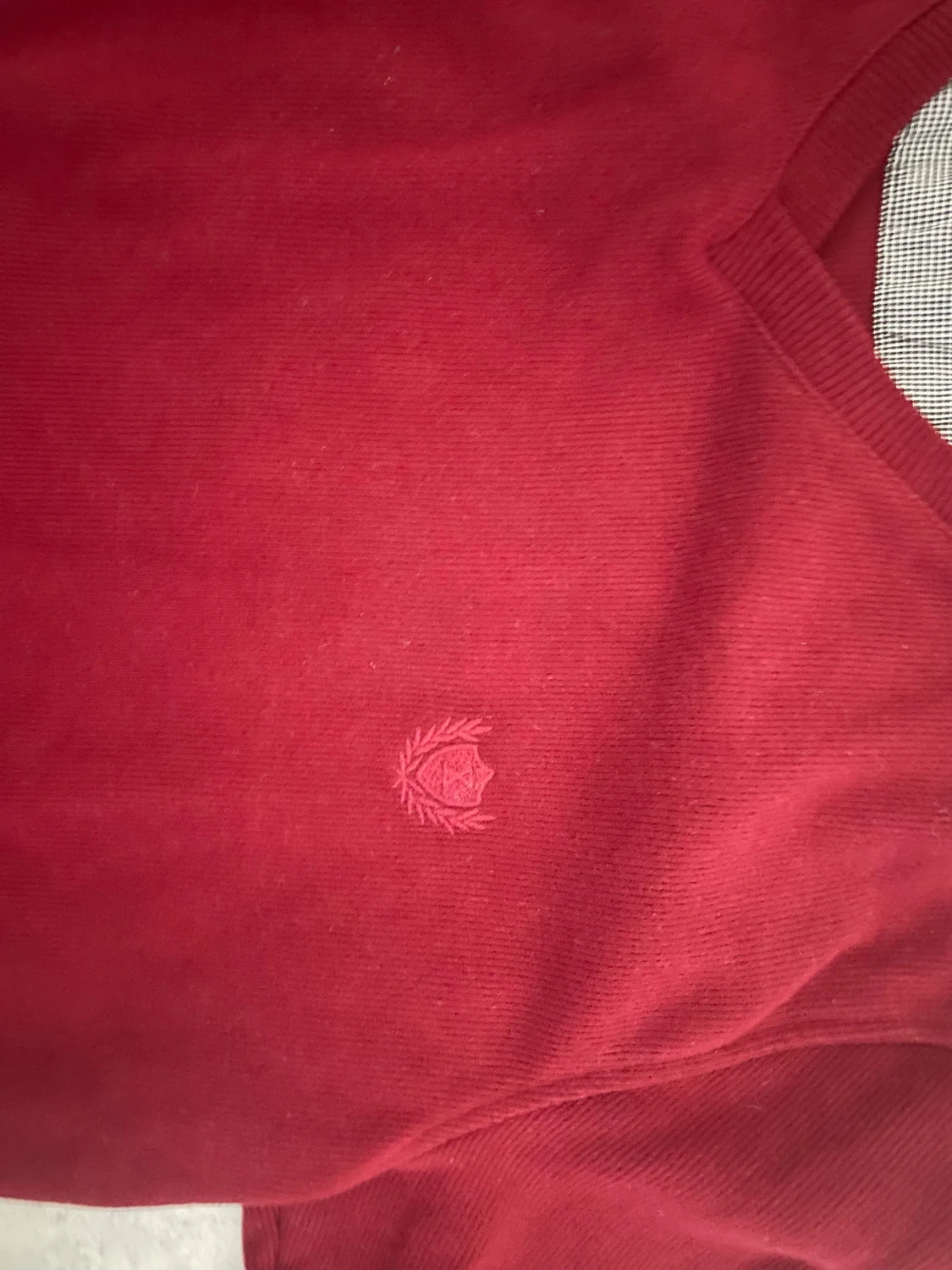 Vinröd stickad tröja från Morris - 2