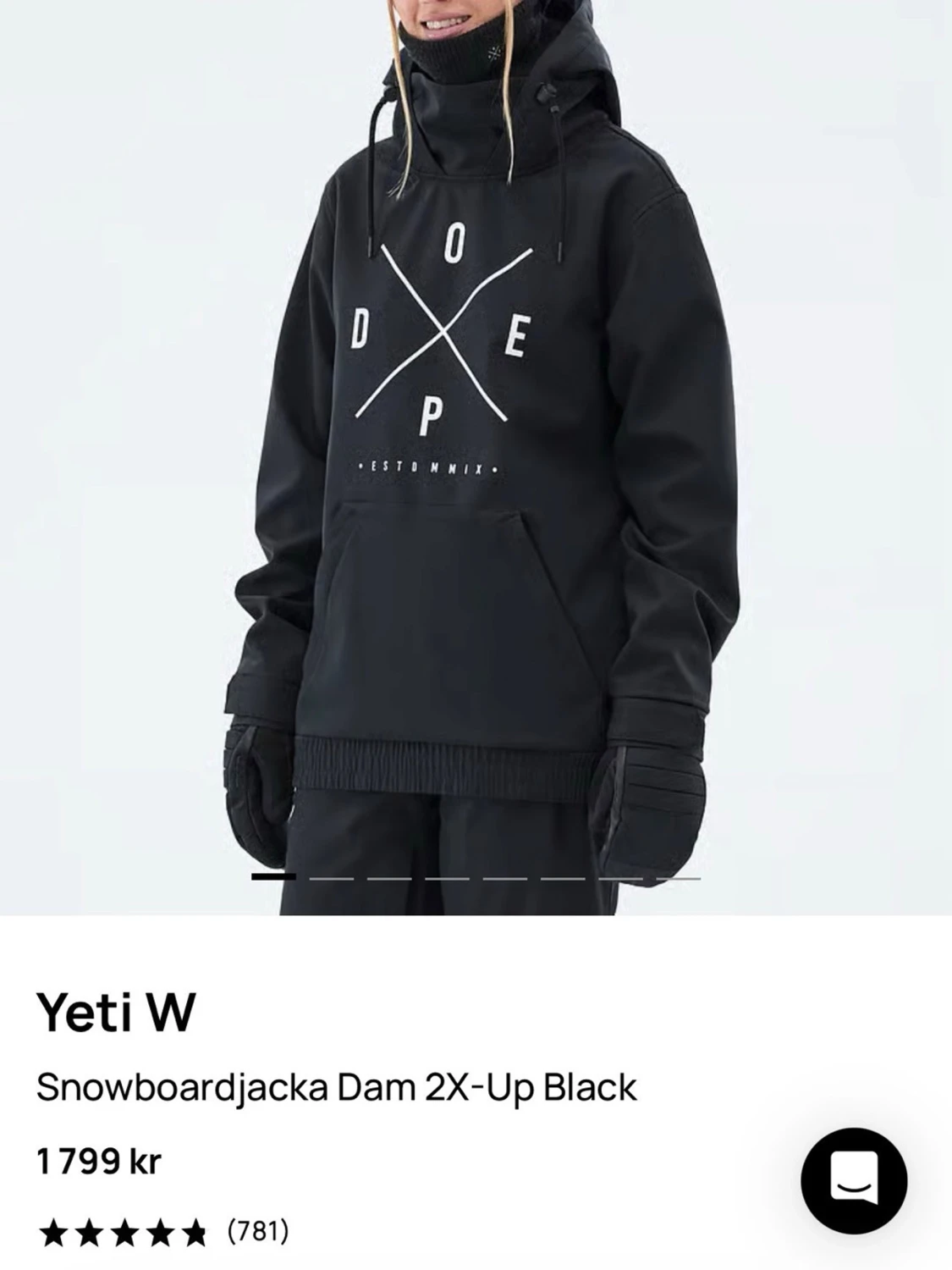 Yeti WSnowboardjacka  2X-Up Black - 5