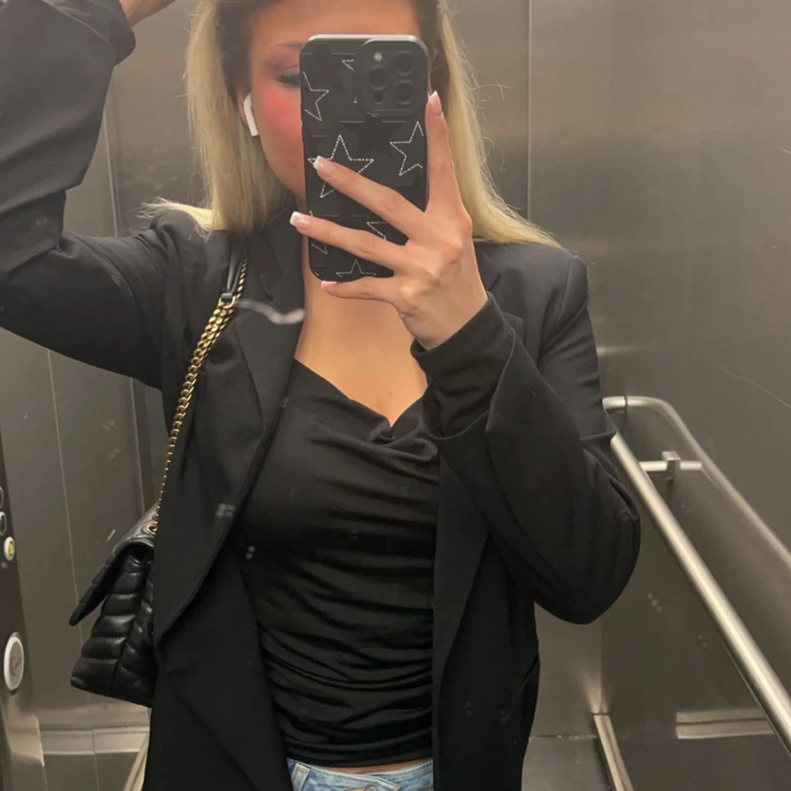 Svart quiltad axelväska Tory Burch - 2