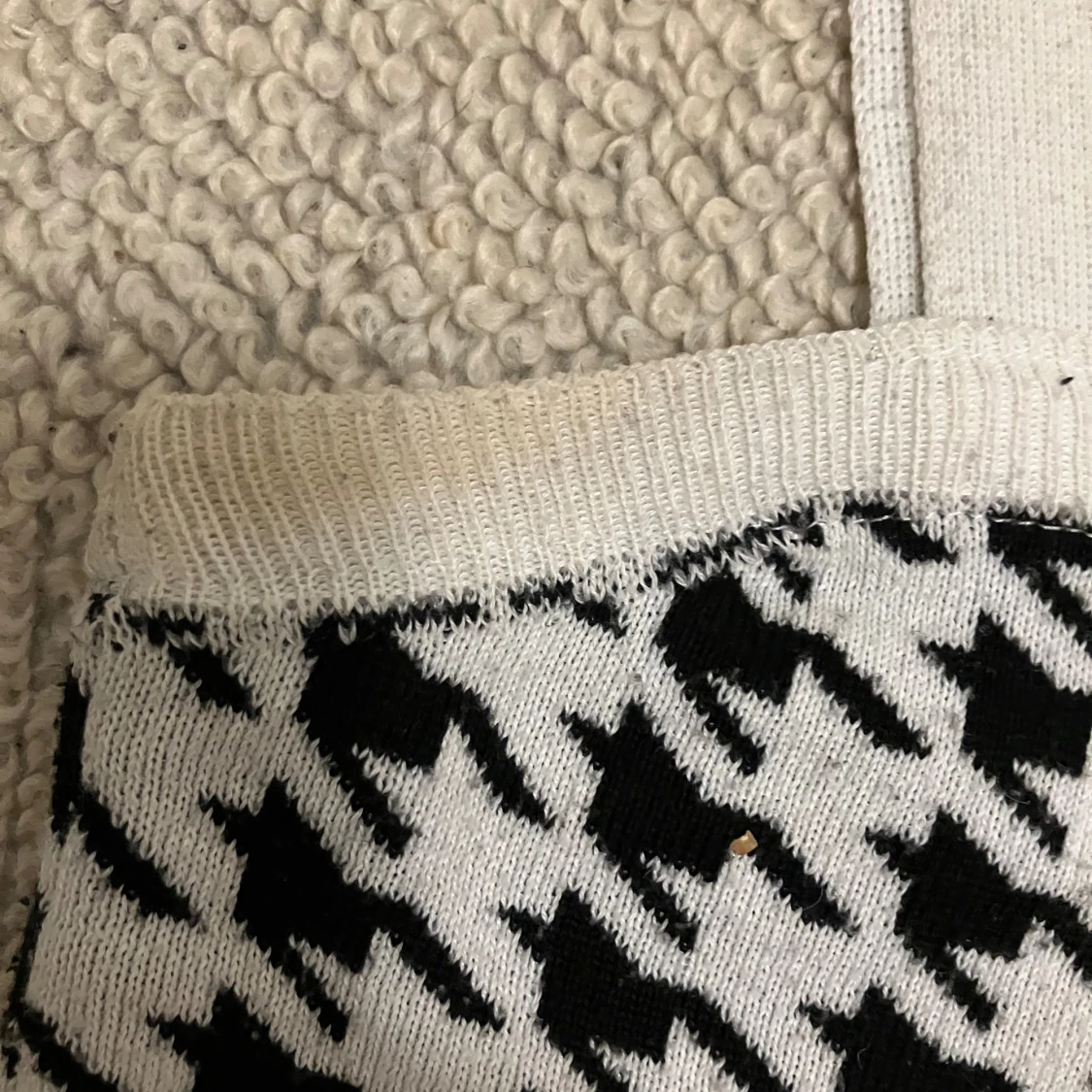 Svartvit rutig linnetopp - 2