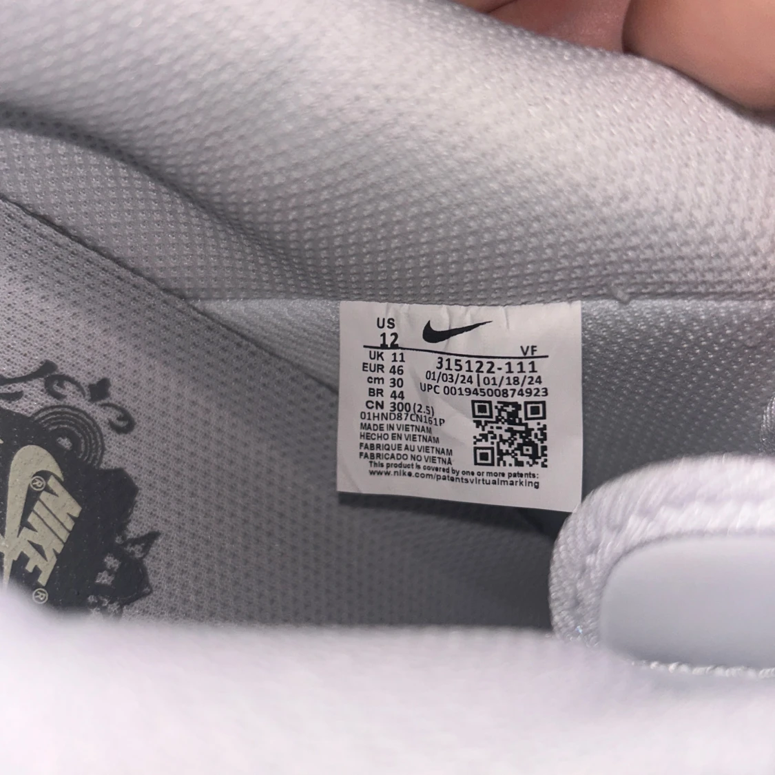 Nike Air Force 1 helvita sneakers - 2