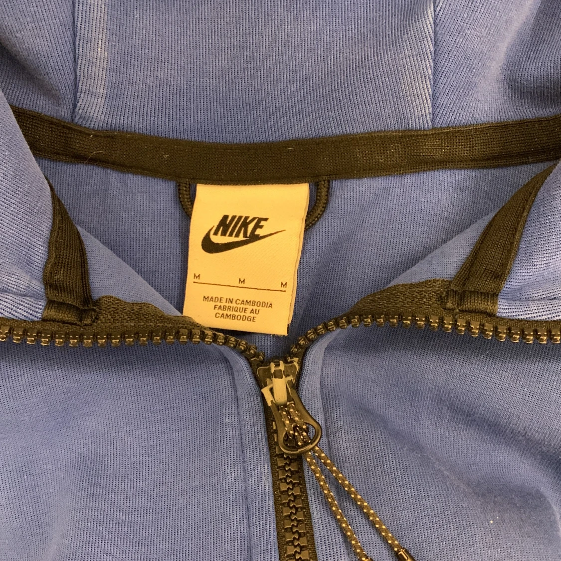 Blå Nike hoodiejacka med dragkedja - 2