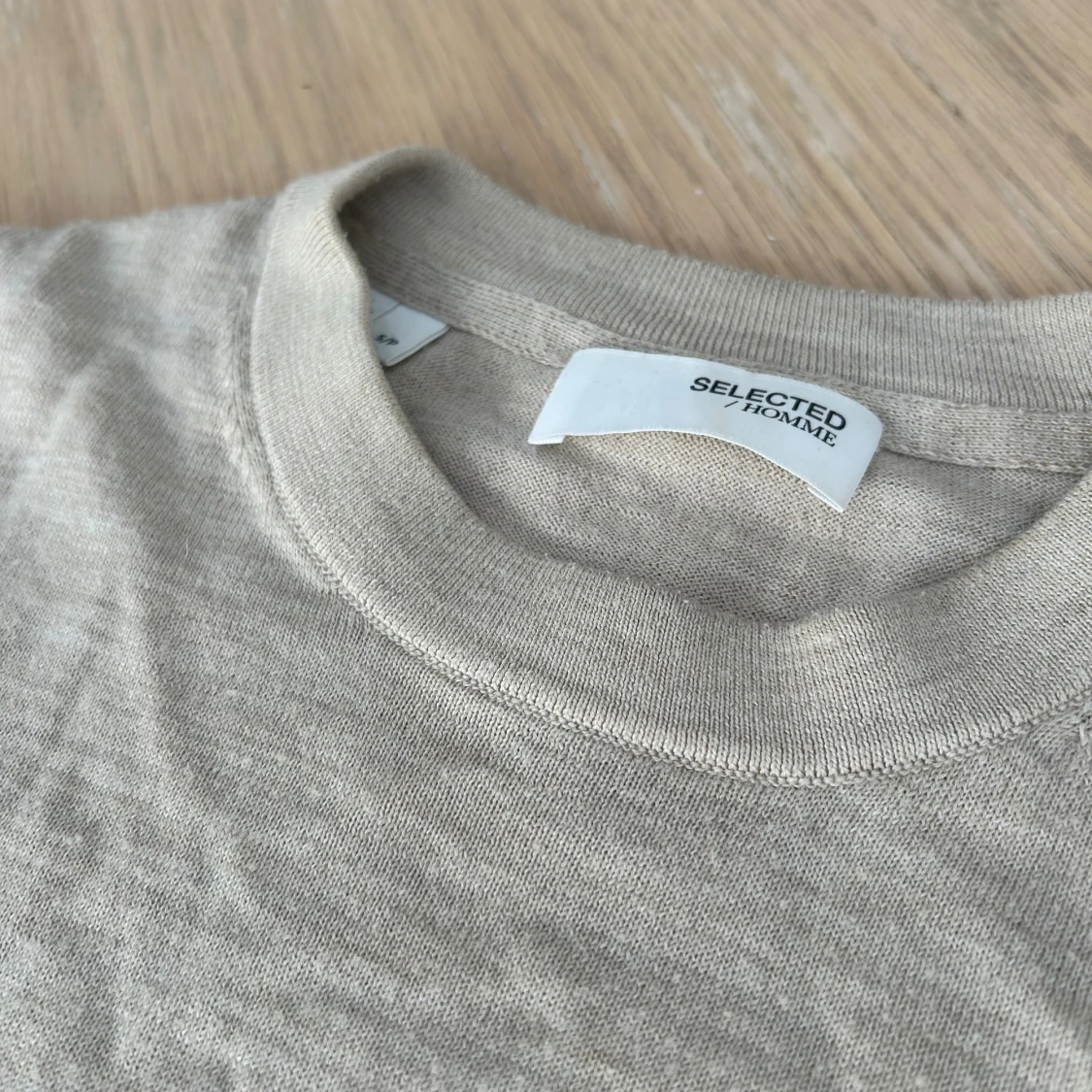 Beige stickad tröja från Selected Homme - 1