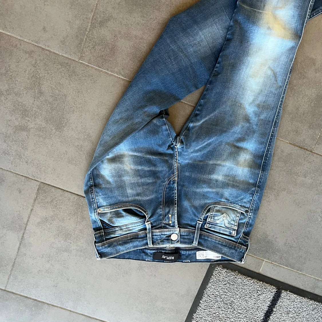 Replay Anbass blå jeans herr - 1