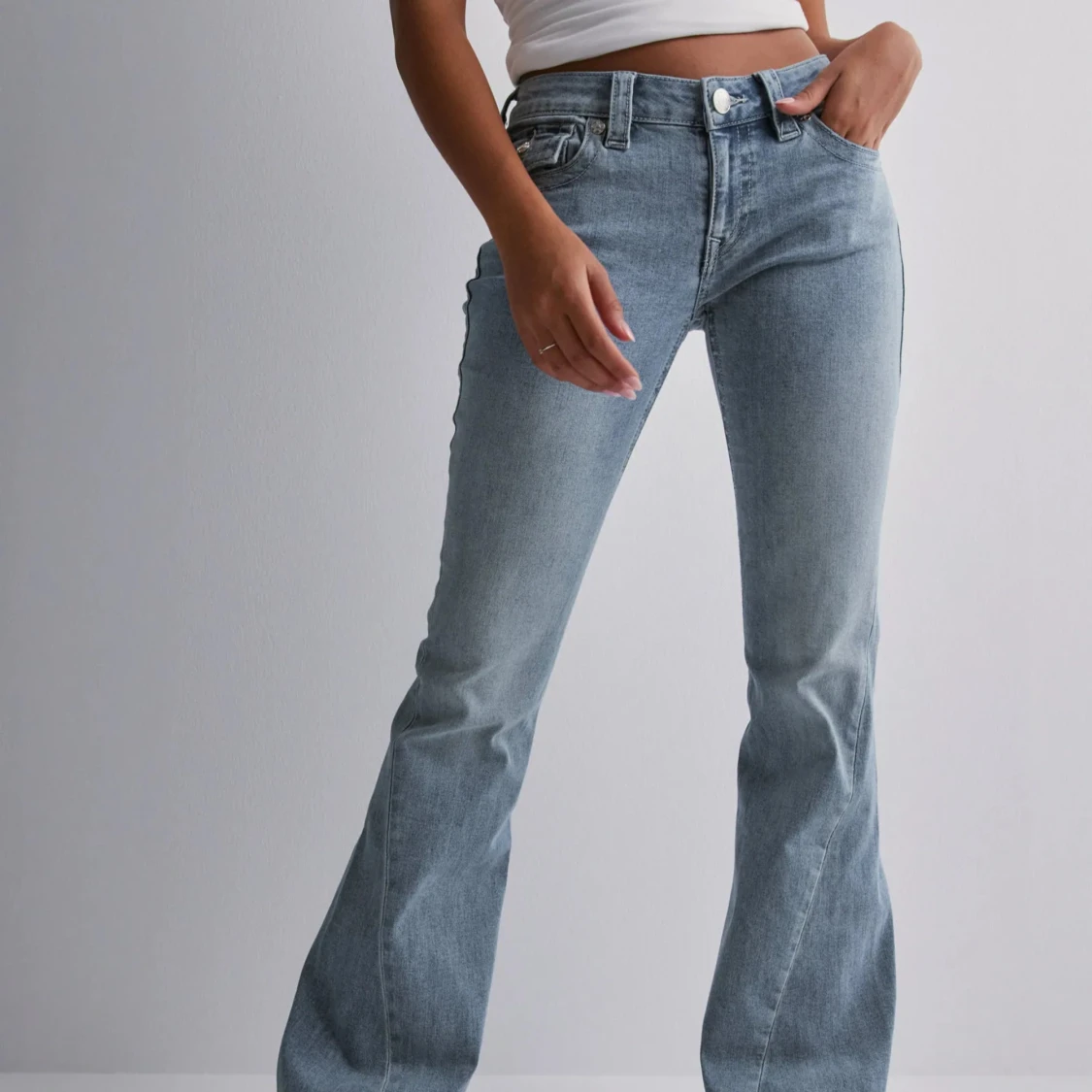 True Religion ljusblå bootcut joey - 1