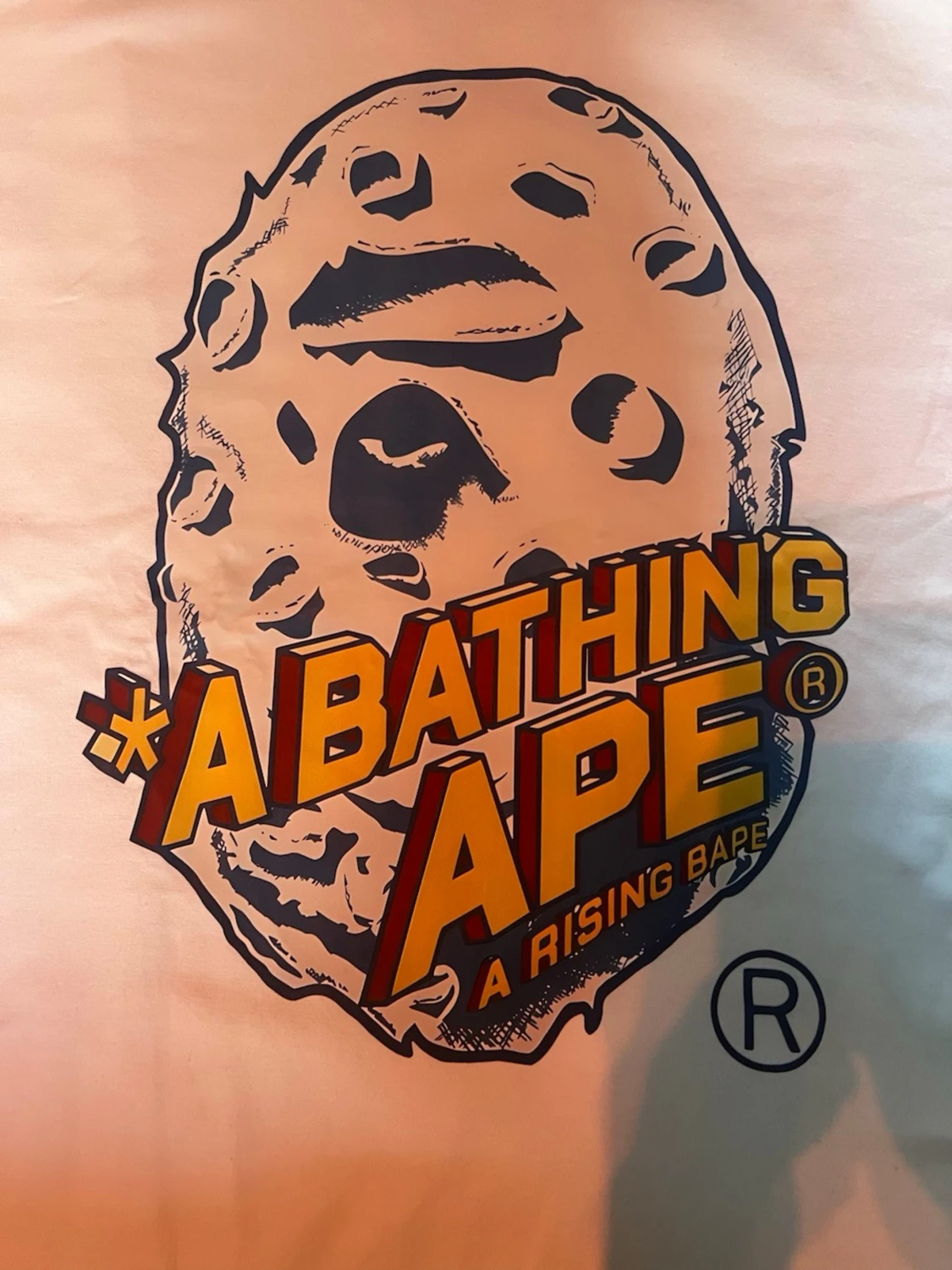 Vit BAPE t-shirt med stor logga - 2
