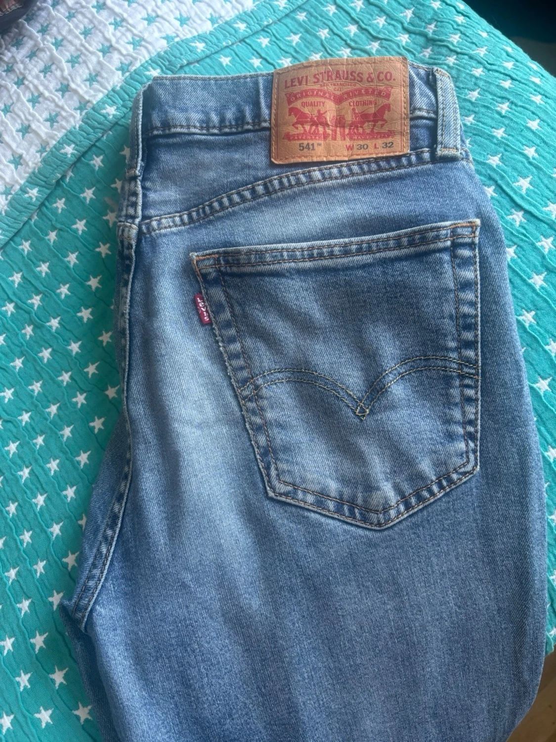 Levi's 541 blå raka jeans W30 L32
