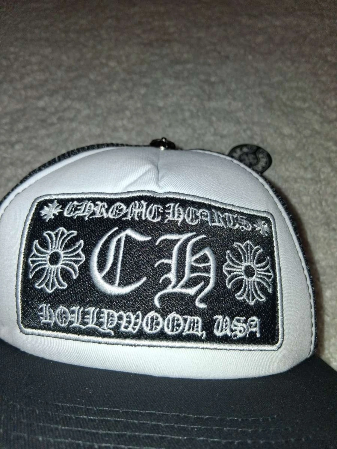 Chrome Hearts svart och vit keps - 1