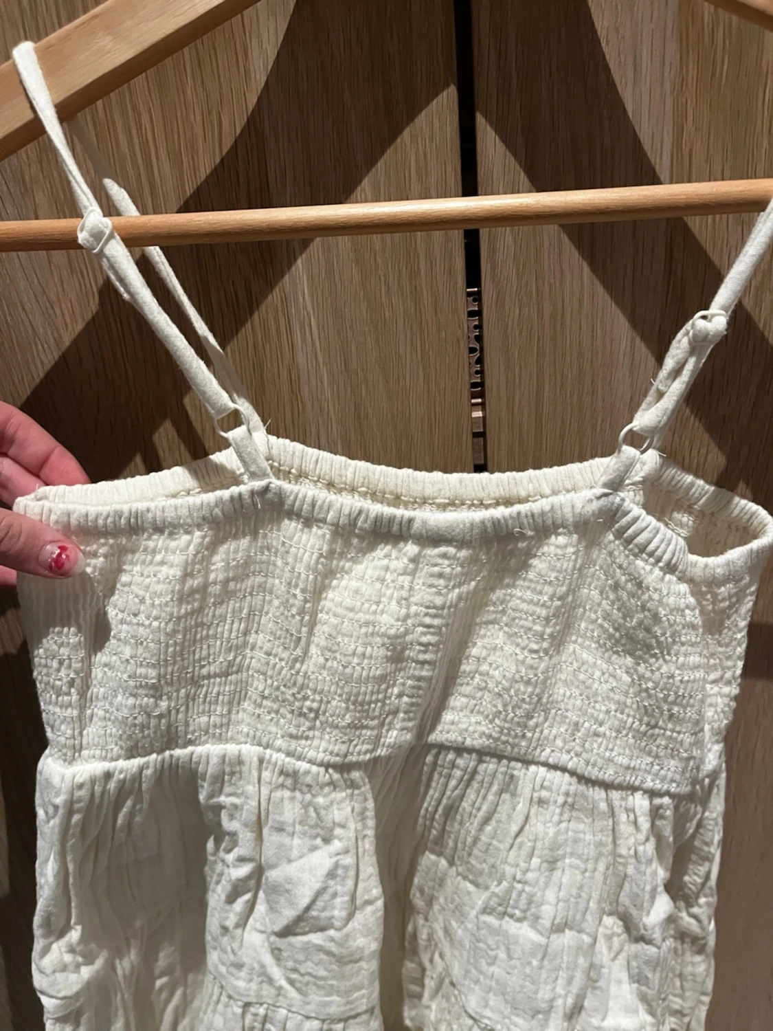 Vit sommarklänning från H&M - 4