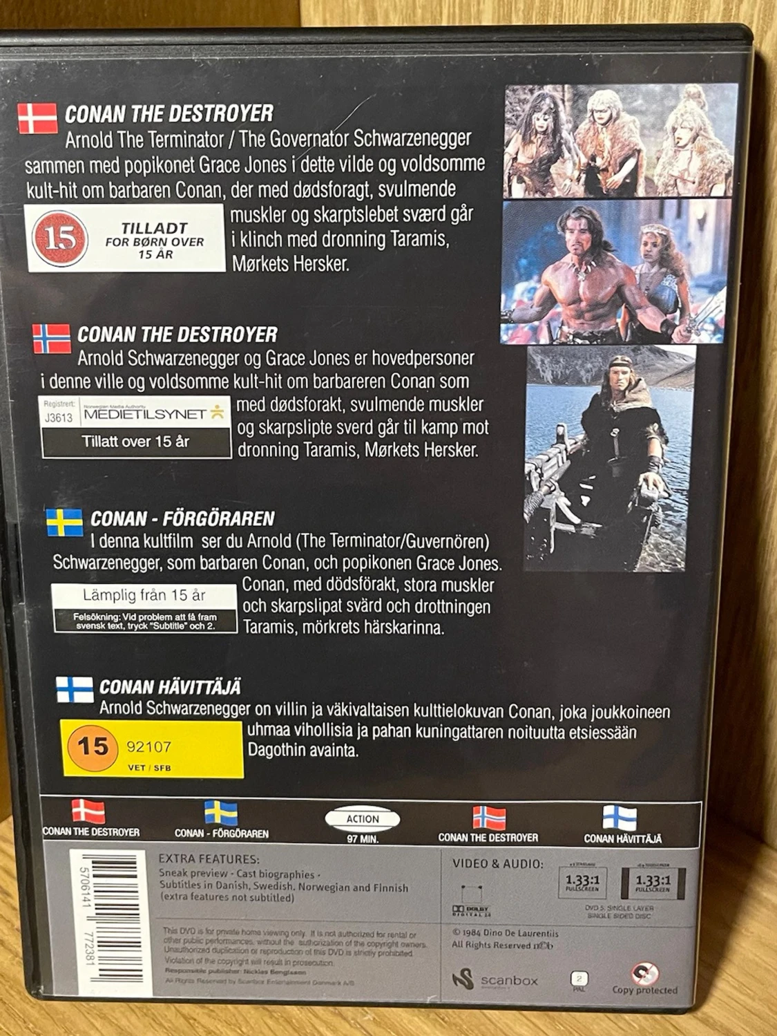 Conan The Destroyer DVD - 1