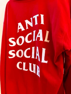 Anti social club hoodie - Supercool hoodie från Anti social club i ovanlig färg. Klassiska loggan på bröstet och ryggen. Extremt sparsamt använd, inköpt sommaren 2025. 