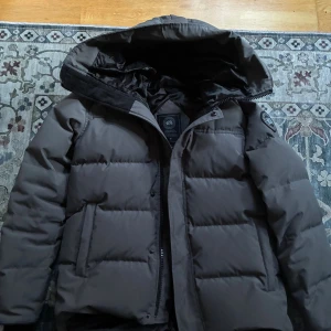 Grå pufferjacka från Canada Goose - Säljer en grå pufferjacka från Canada Goose, endast använt några få månader och den har inga skador på något sätt den är som helt ny. Perfekt för kyliga vinter dagar påse och tags kommer med. Kan frakta om det behövs