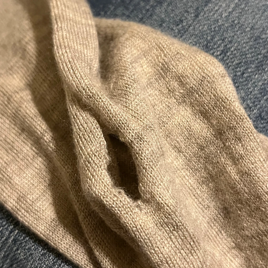 Beige cardigan merinoull  - 3