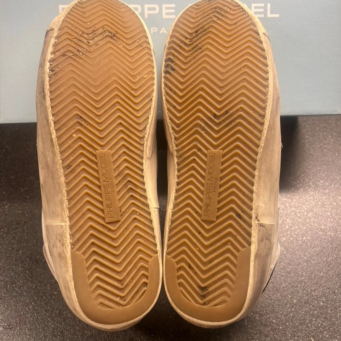 Philippe Model vita sneakers i skinn - 2