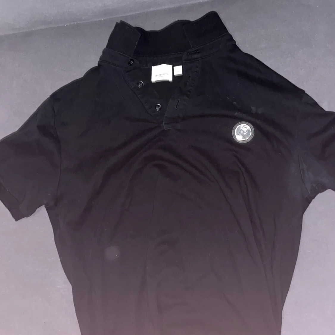 Svart Burberry henley XL - 2