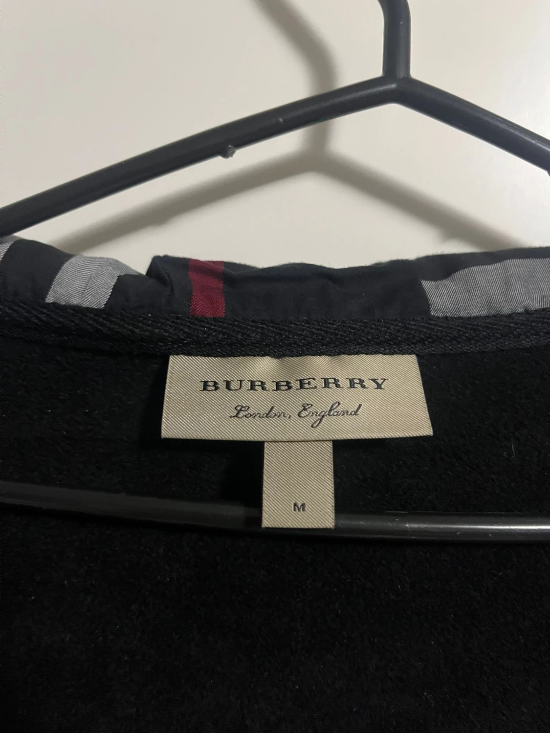 Svart Burberry hoodie med dragkedja - 3