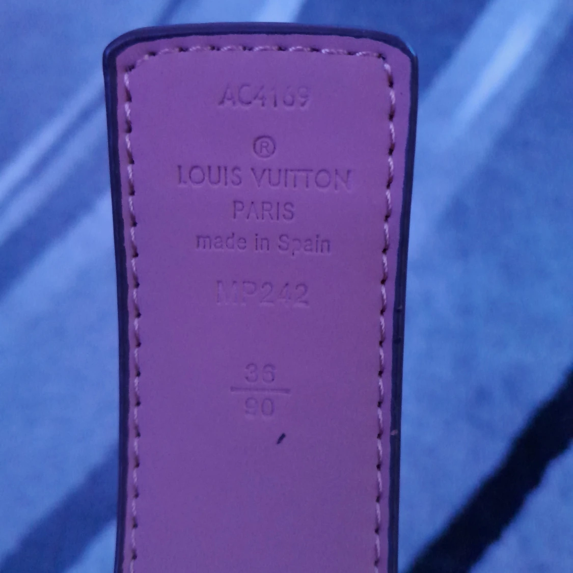 Brun / vit bälte  - 1