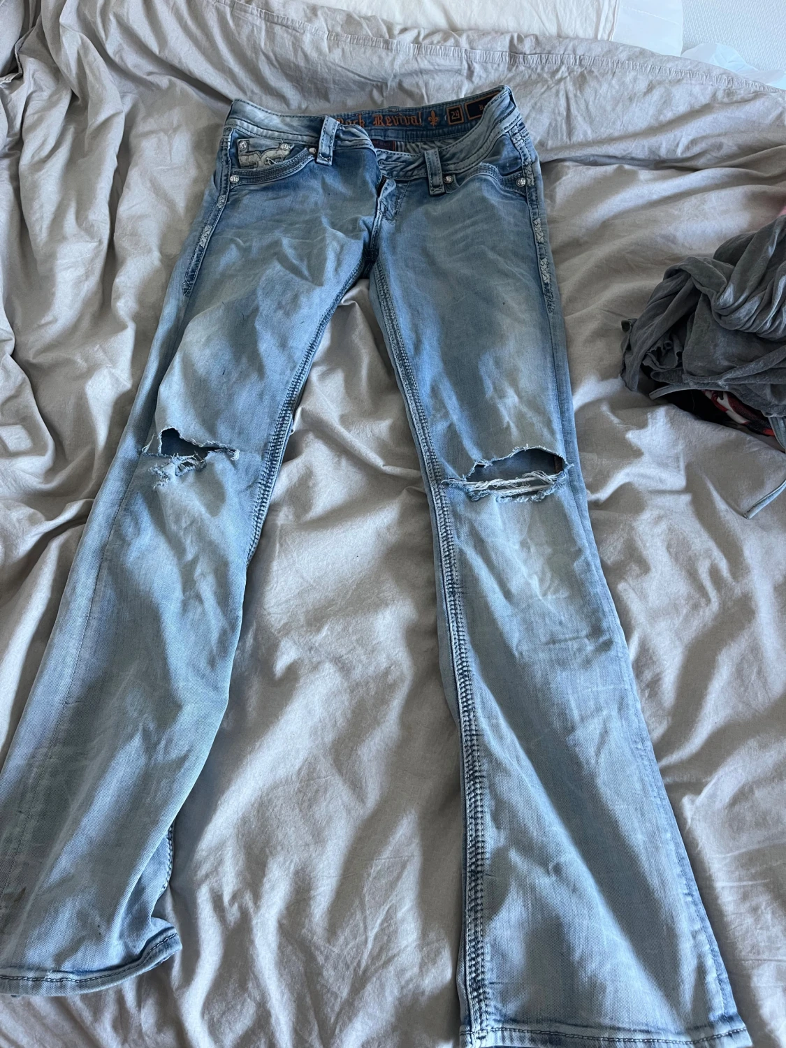 Ljusblå Bootcut jeans från Rock Revival - 3