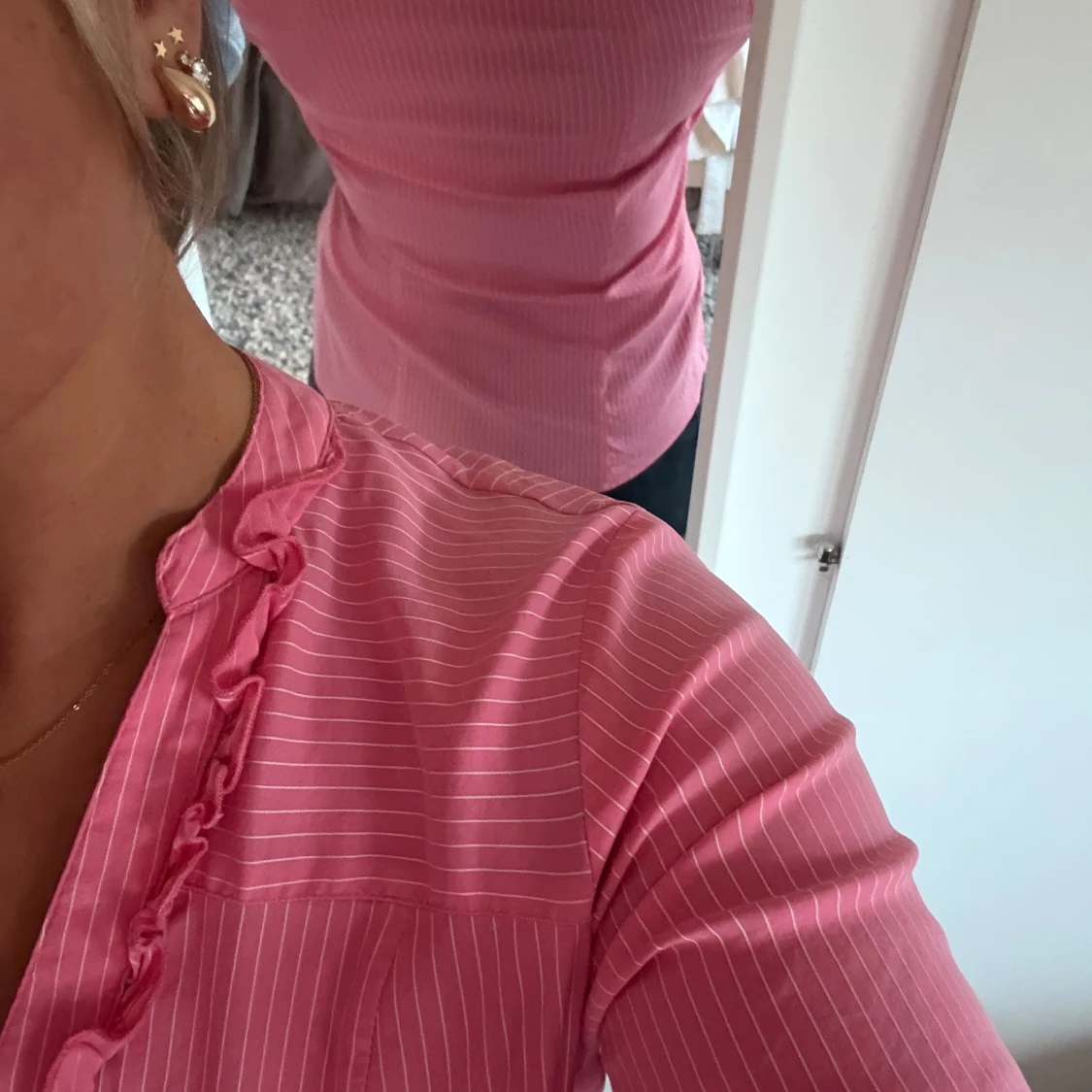 Rosa randig blus från Orsay - 2