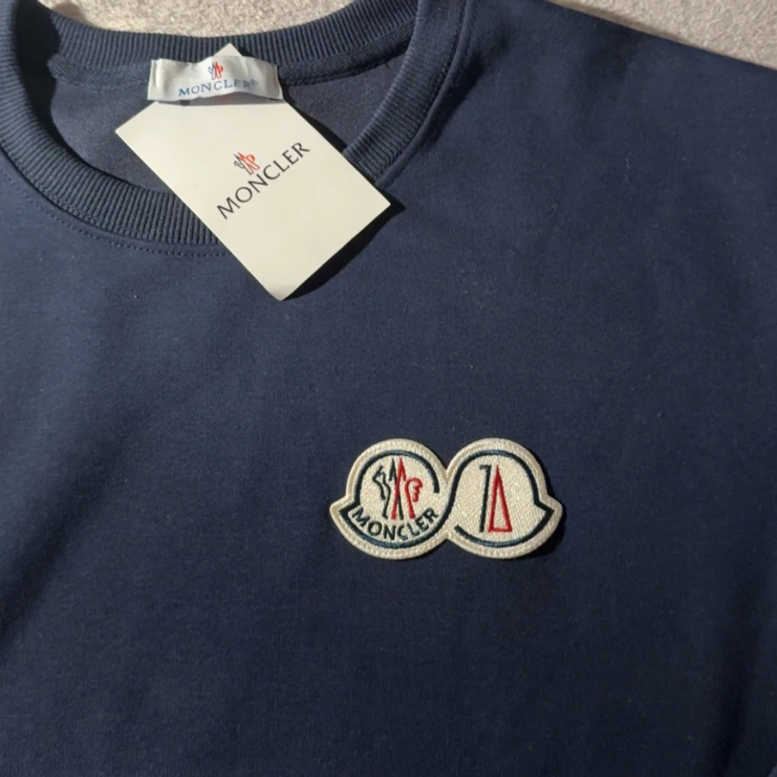 Mörkblå sweatshirt från Moncler - 1