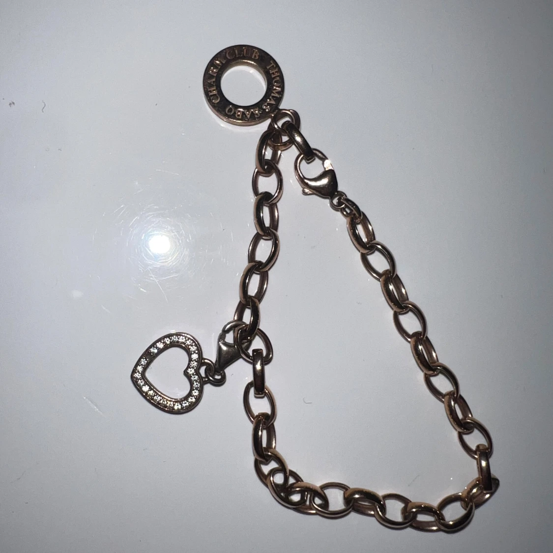 Thomas Sabo armband med hjärthänge rosé