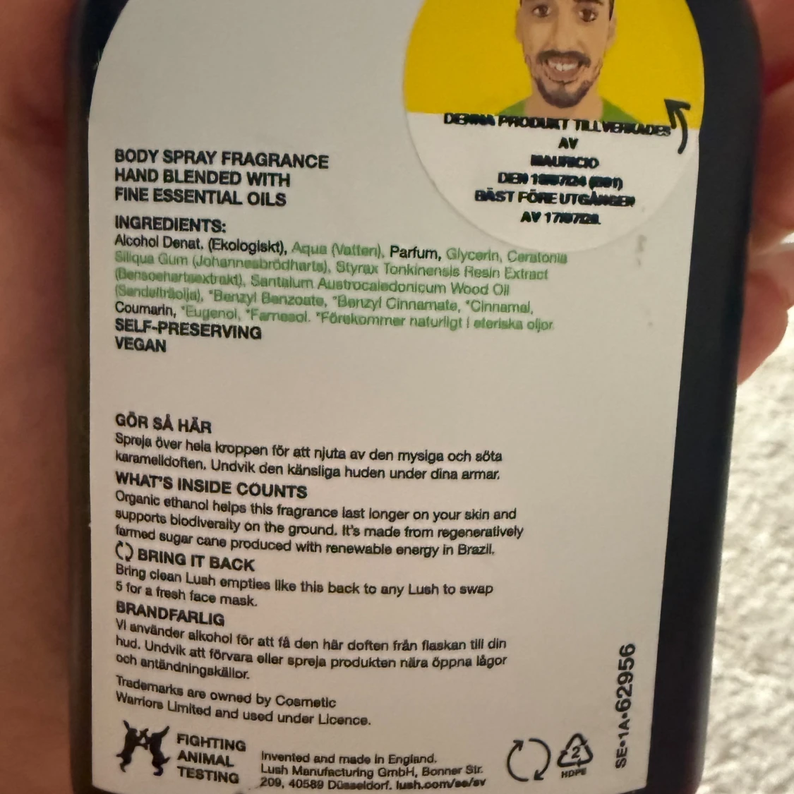 Sticky Dates Body Spray 200ml - 2