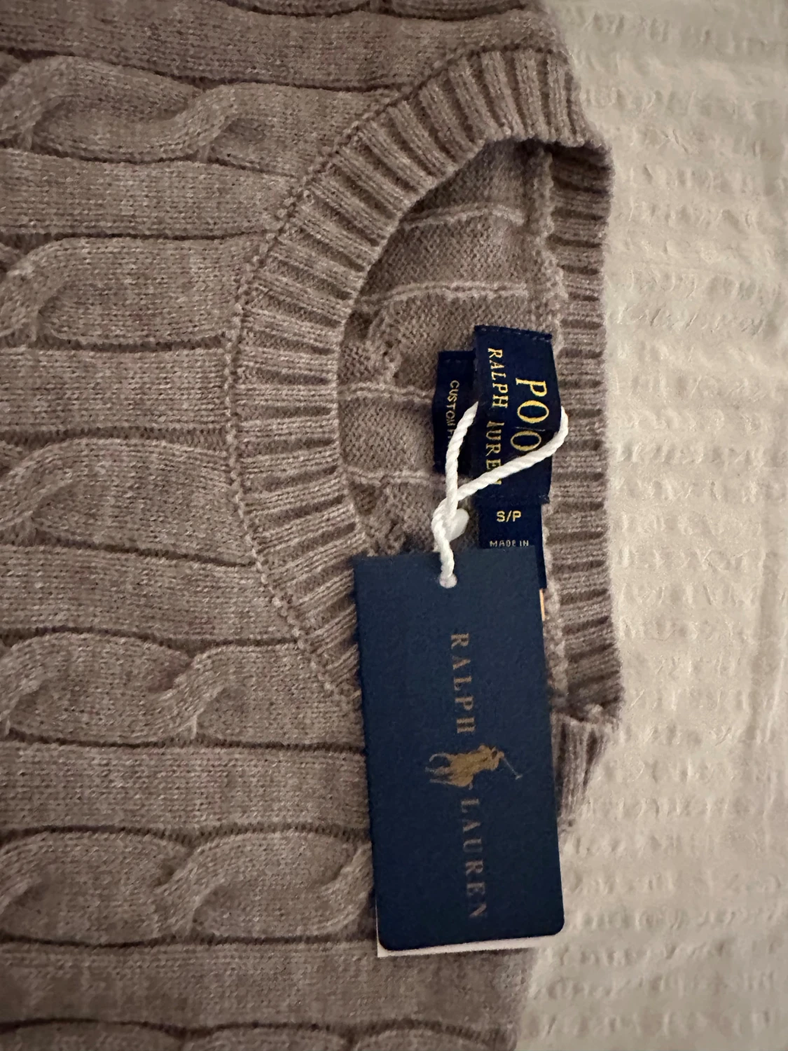 Beige kabelstickad tröja Ralph Lauren - 2