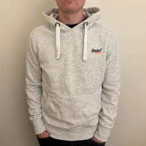 Superdry Hoodie - - Condition: 8/10 - Color: Light Gray  - Size:  S/M