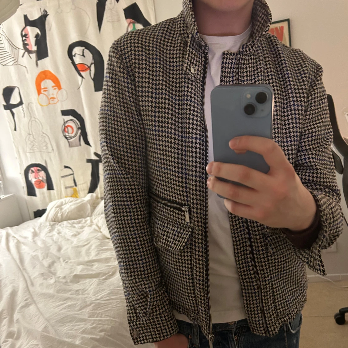 Hundtandsmönstrat jacka från Scotch and Soda