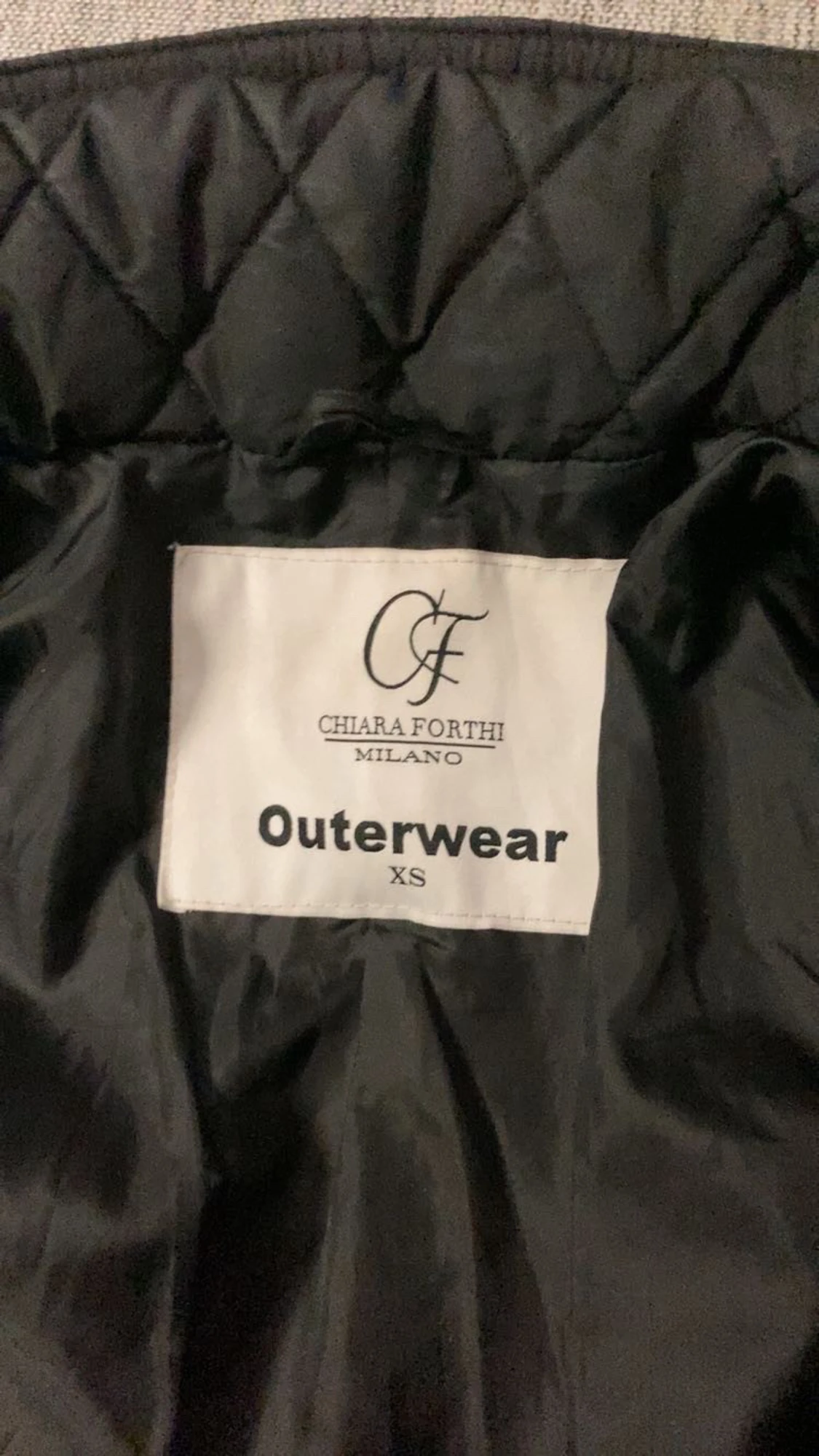 Svart quiltad jacka Chiara Forthi XS - 2