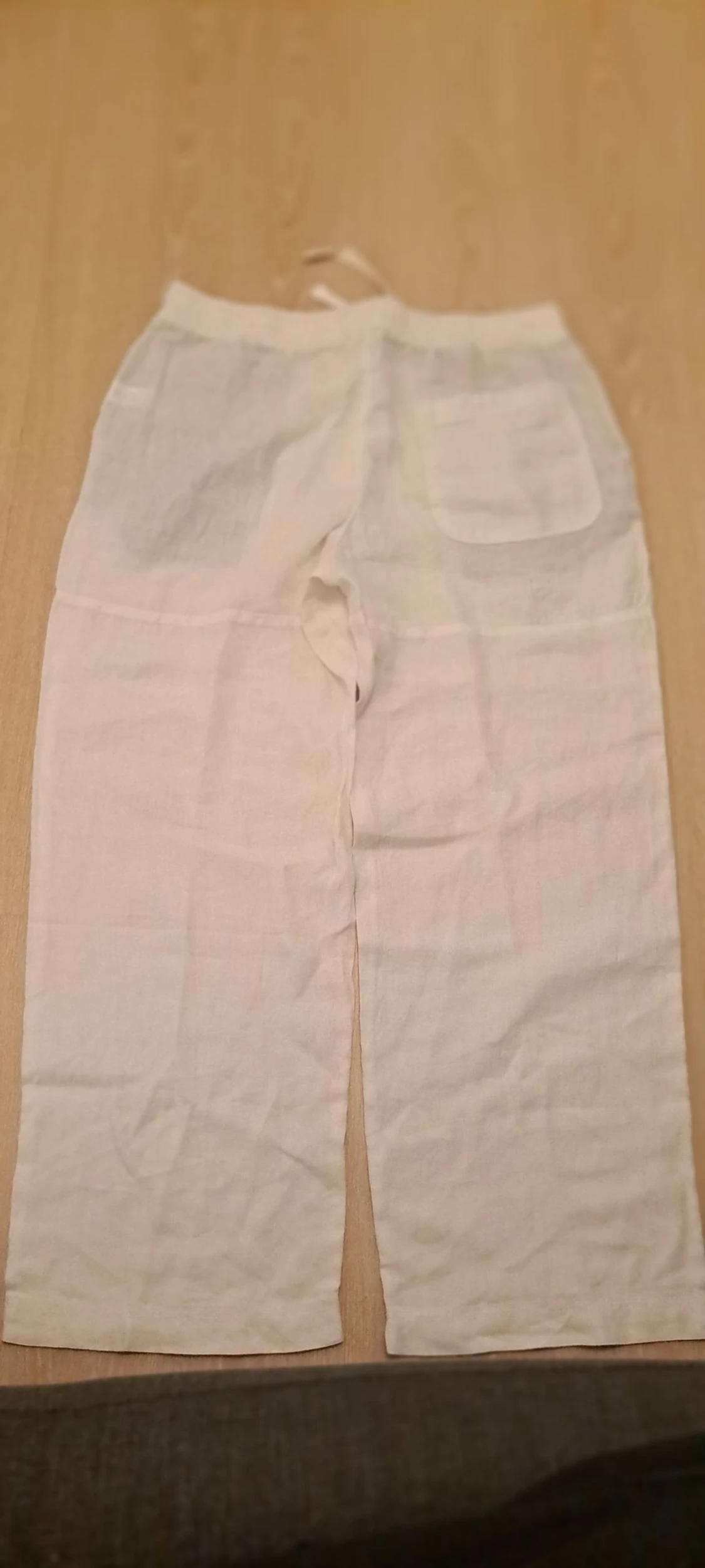 Vita linnebyxor från Pull&Bear L - 1