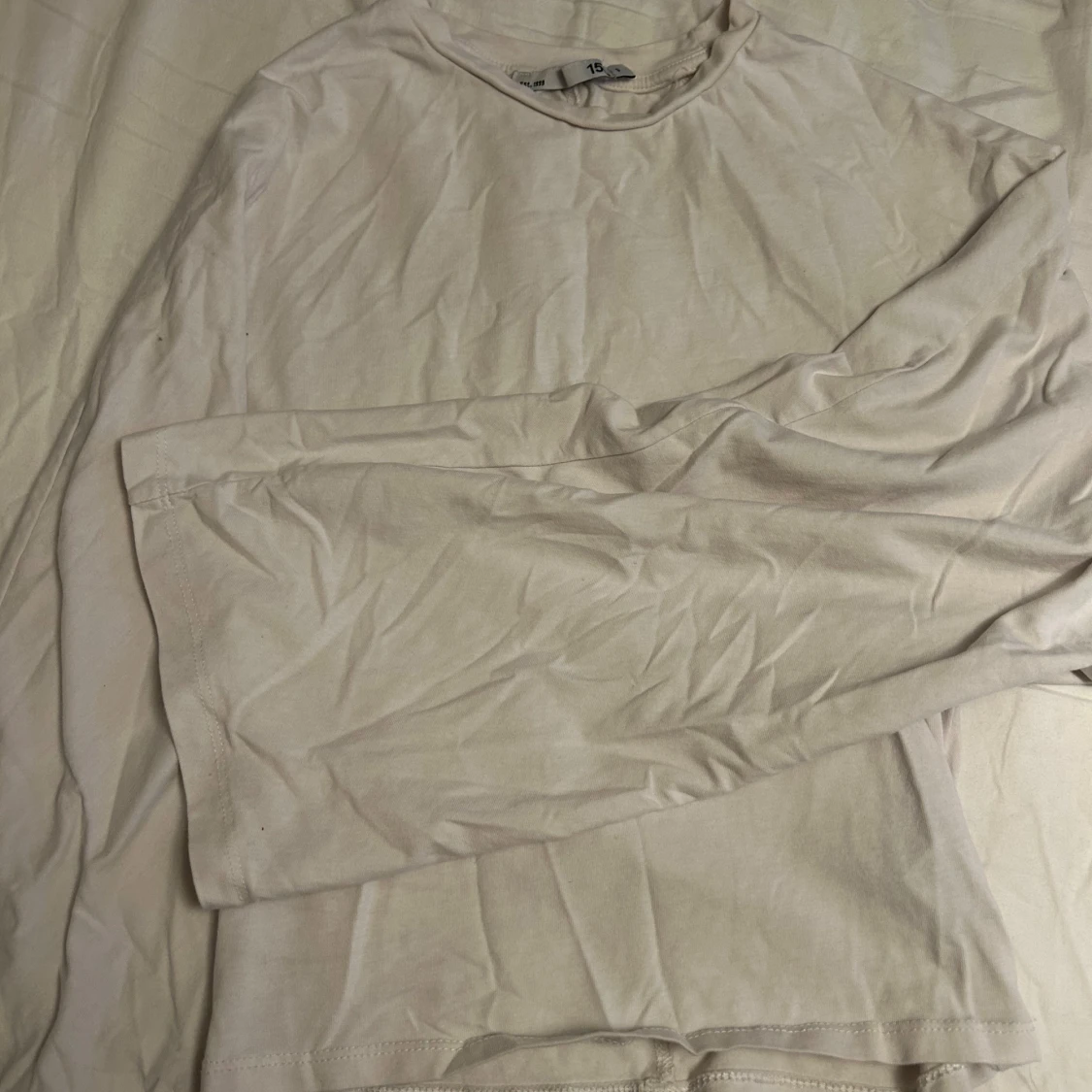 Vit långärmad tröja 