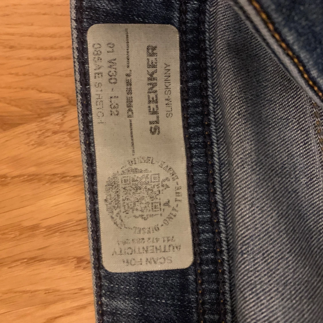 Blå slim-skinny jeans från Diesel - 4