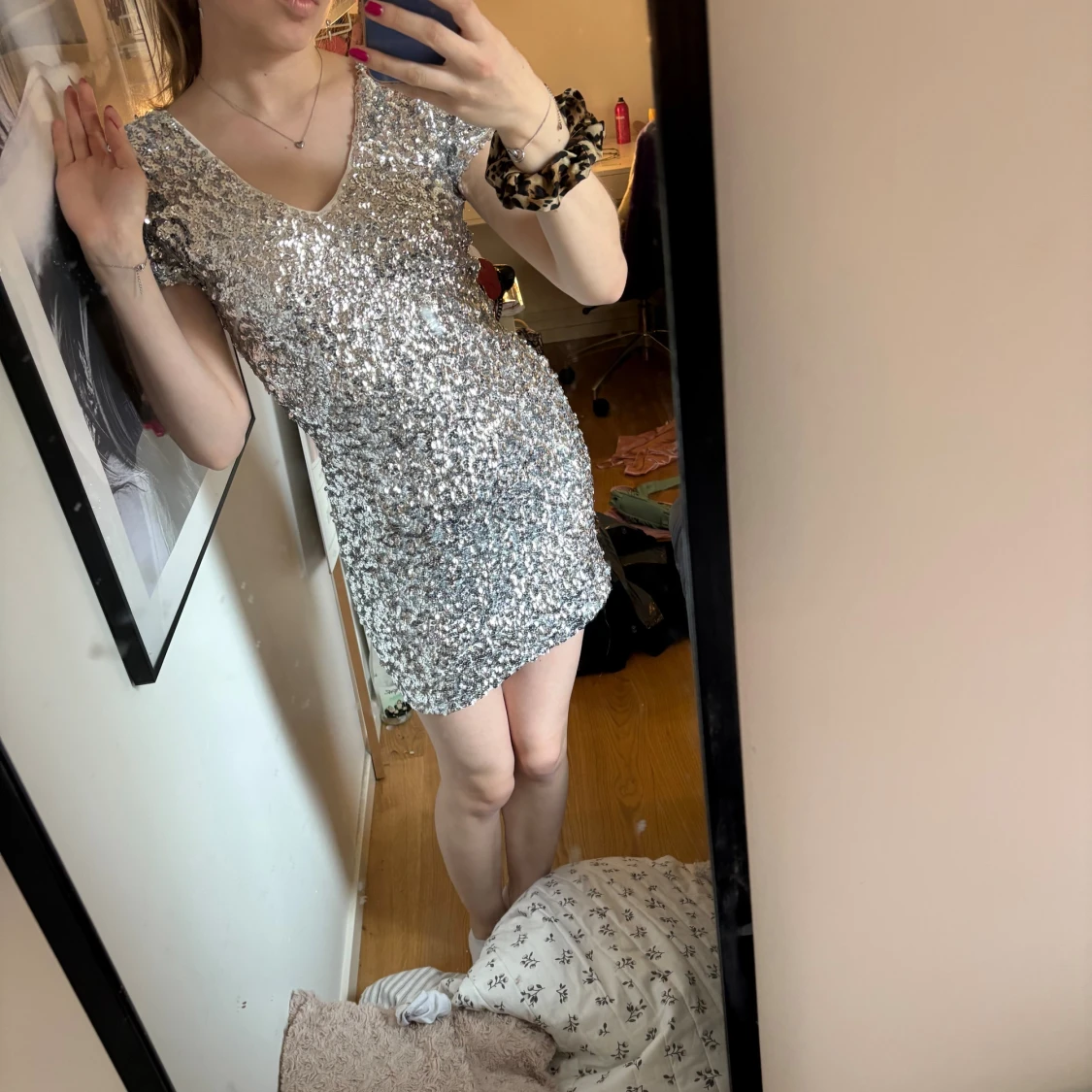 Nyårsklänning med paljetter  - 1