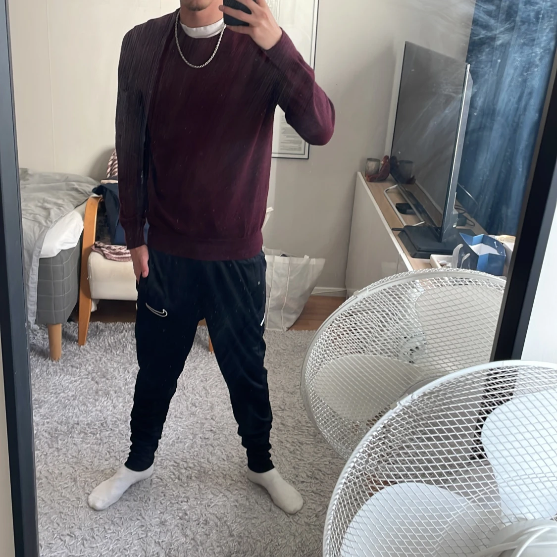 Vinröd merinoullströja Polo Ralph Lauren - 3