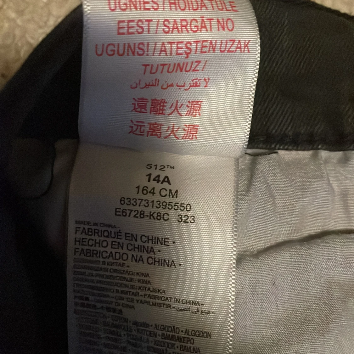 Svarta Levi's 512 Slim Taper jeans - 3