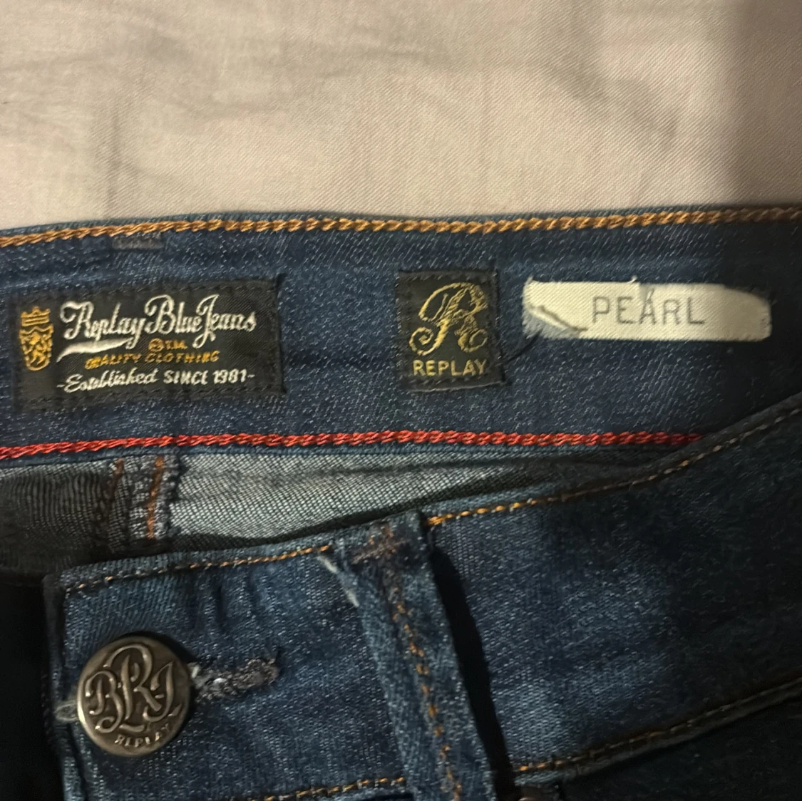 Replay jeans blå, midwaist, W28 L34 - 4