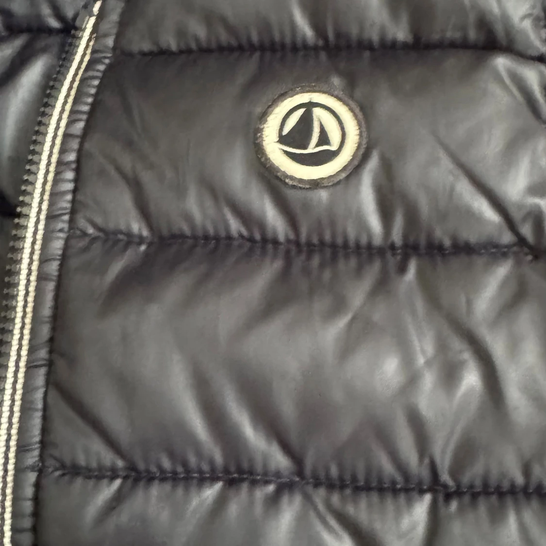 Mörkblå quiltad dunväst Petit Bateau - 2