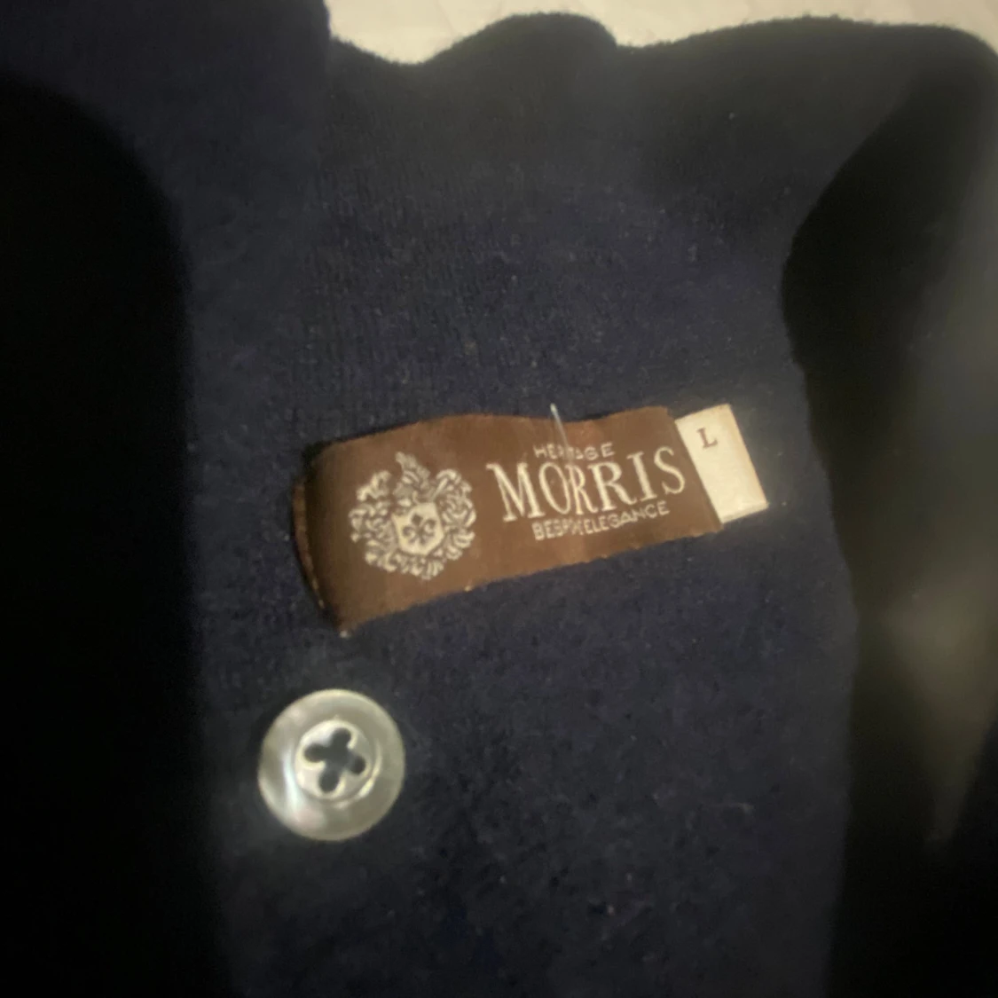 Mörkblå pikétröja från Morris - 2