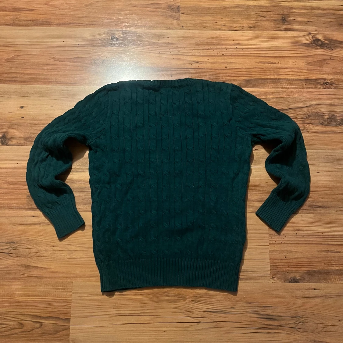 Mörkgrön stickad tröja Polo Ralph Lauren - 1