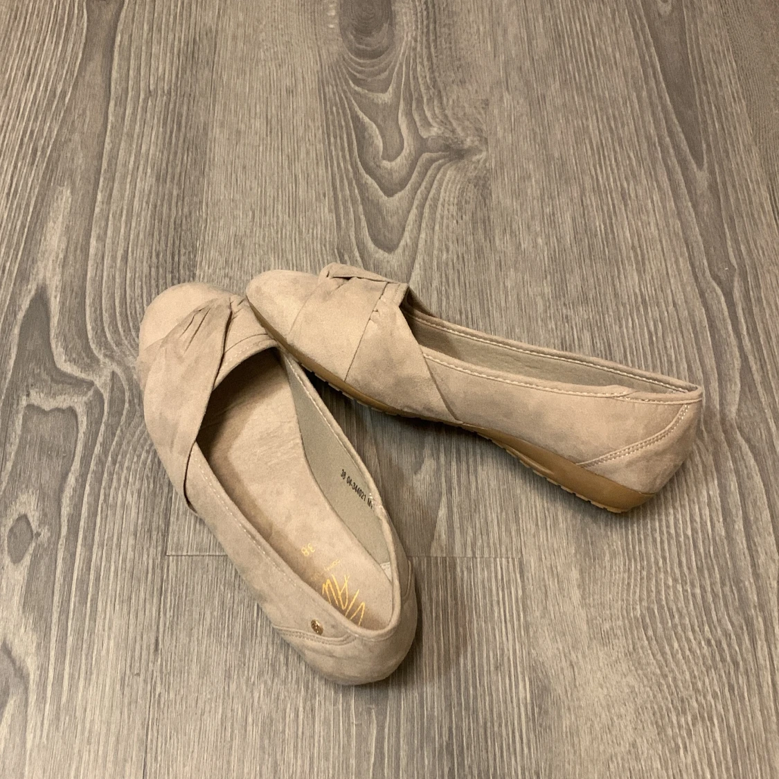Ballerinaskor beige/grå - 1