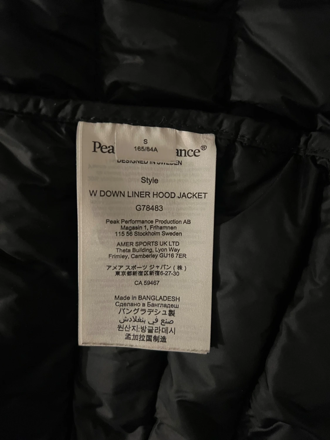 Peak performance: Down liner hood w dunjacka - 4