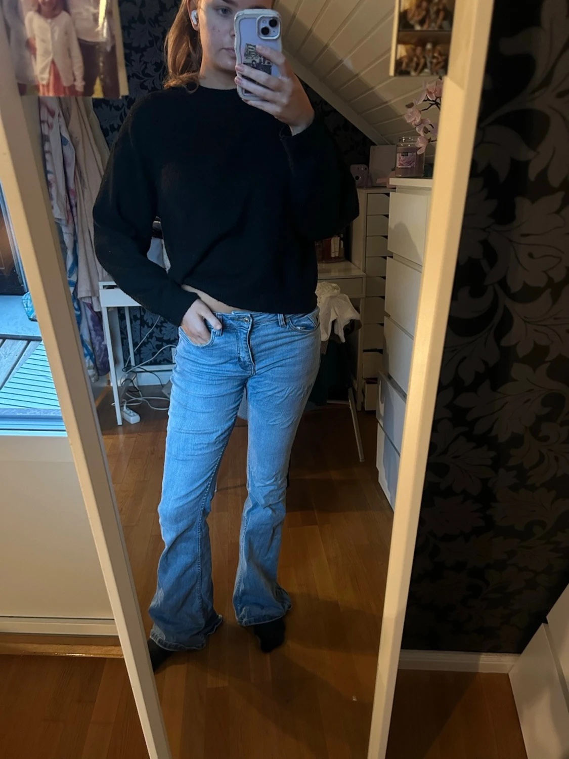 Bootcut ljusblå jeans - 2